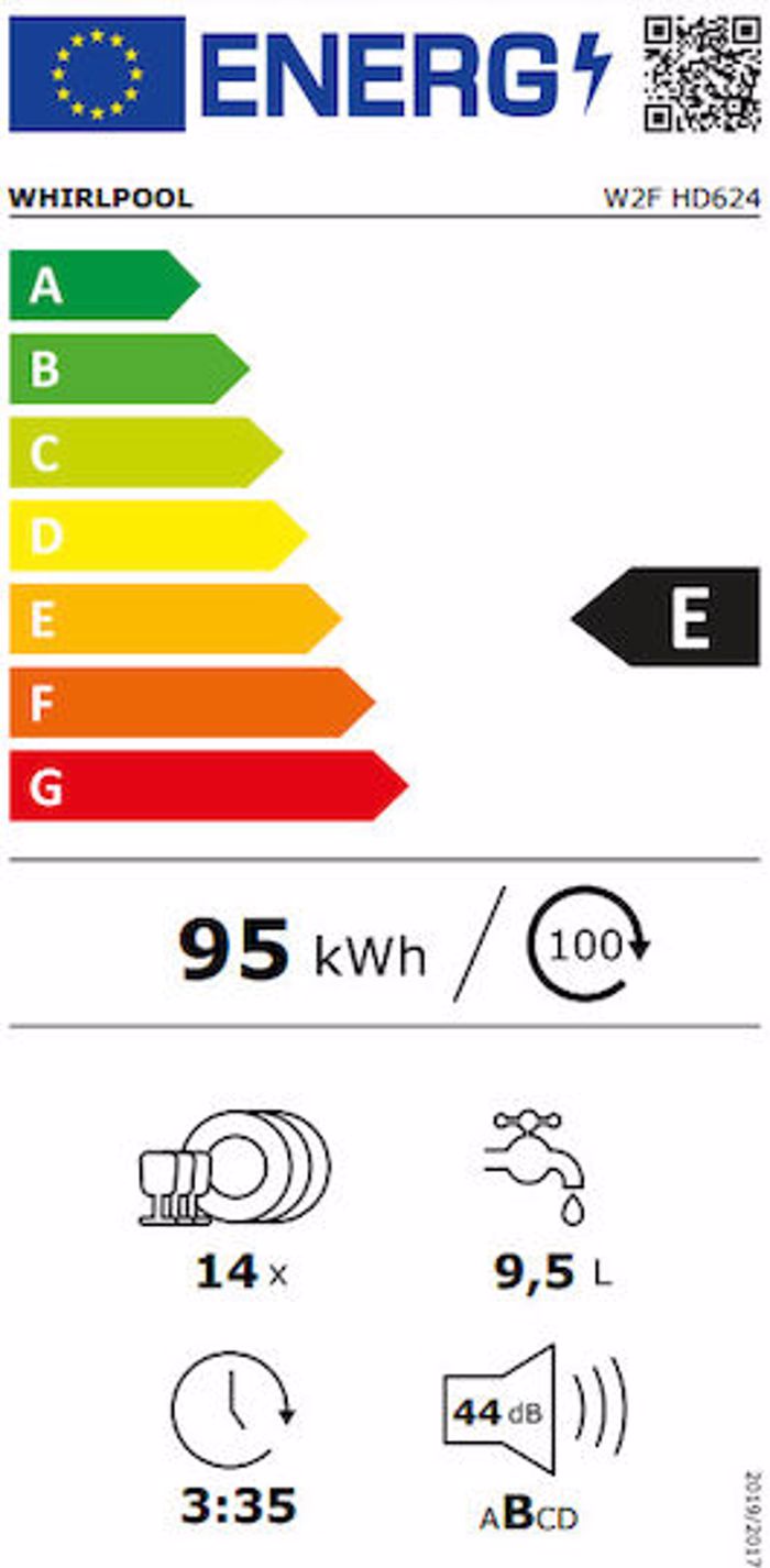 Pluntirio Piaton Whirlpool W2F HD624 Lefko 60 cm E